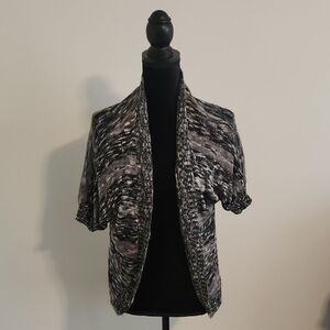 Black and Gray Cardigan